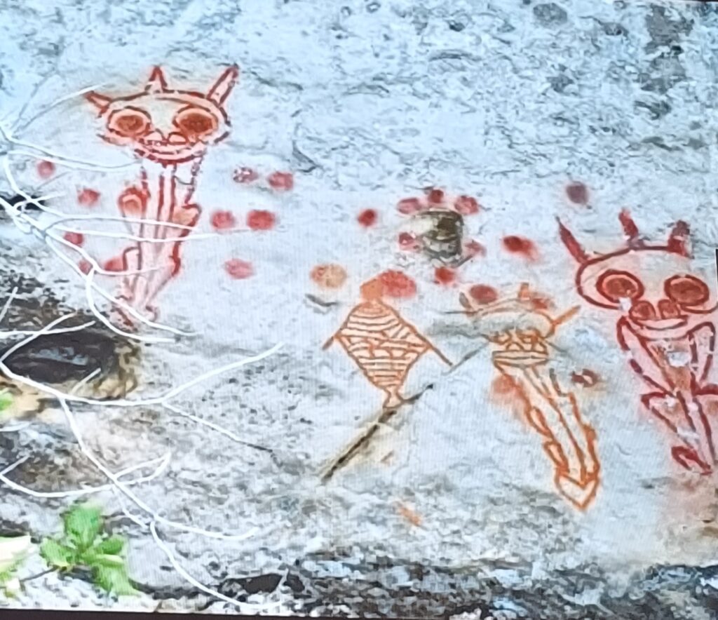 Whatsapp image 20260621 at 15 03 38 catrawarta Manusia purba tidak hanya meninggalkan jejak keberadaan melalui alat alat batu dan fosil tetapi juga melalui karya seni yang tersimpan di dinding gua